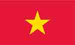 Vietnamese flag by Flagpictures.org