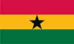 Ghana flag courtesy of FlagPictures.org