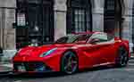 Ferrari F12 Berlinetta car on display